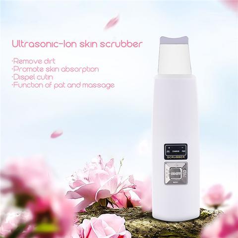 Ultrasonic Skin Scrubber & Facial Cleanser – Blackhead, Acne Remover & Spa Vibration Massager