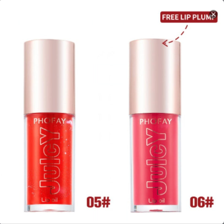 PHOFAY Juicy Lip Oil – Hydrating Shine, Non-Sticky Comfort