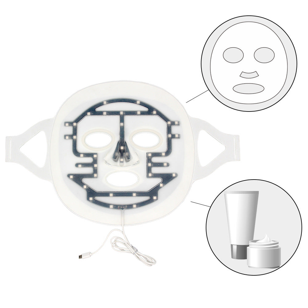 LED Photon Therapy Mask – Silicone Light Facial for Acne & Skin Rejuvenation