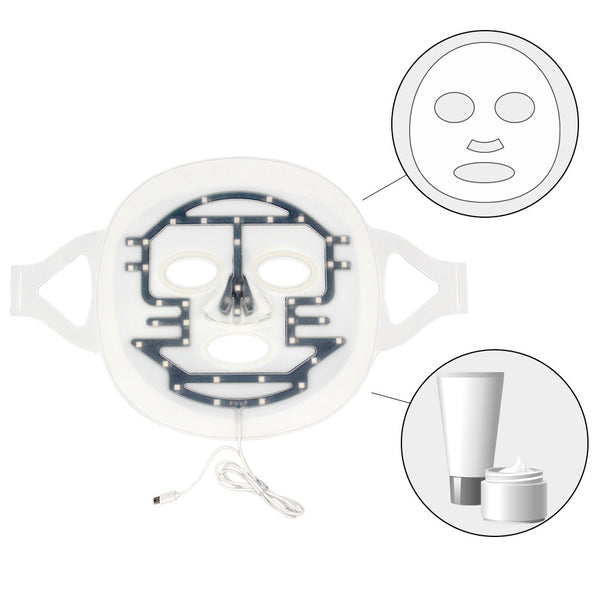 LED Photon Therapy Mask – Silicone Light Facial for Acne & Skin Rejuvenation
