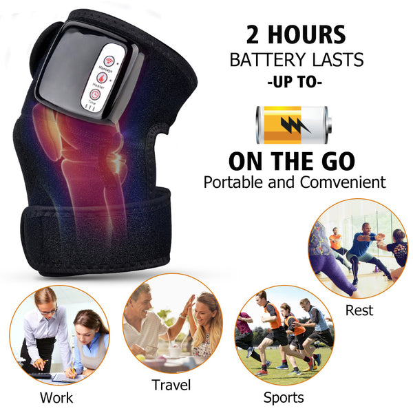 Knee Massager – Infrared Heat & Vibration Therapy for Joint Relief