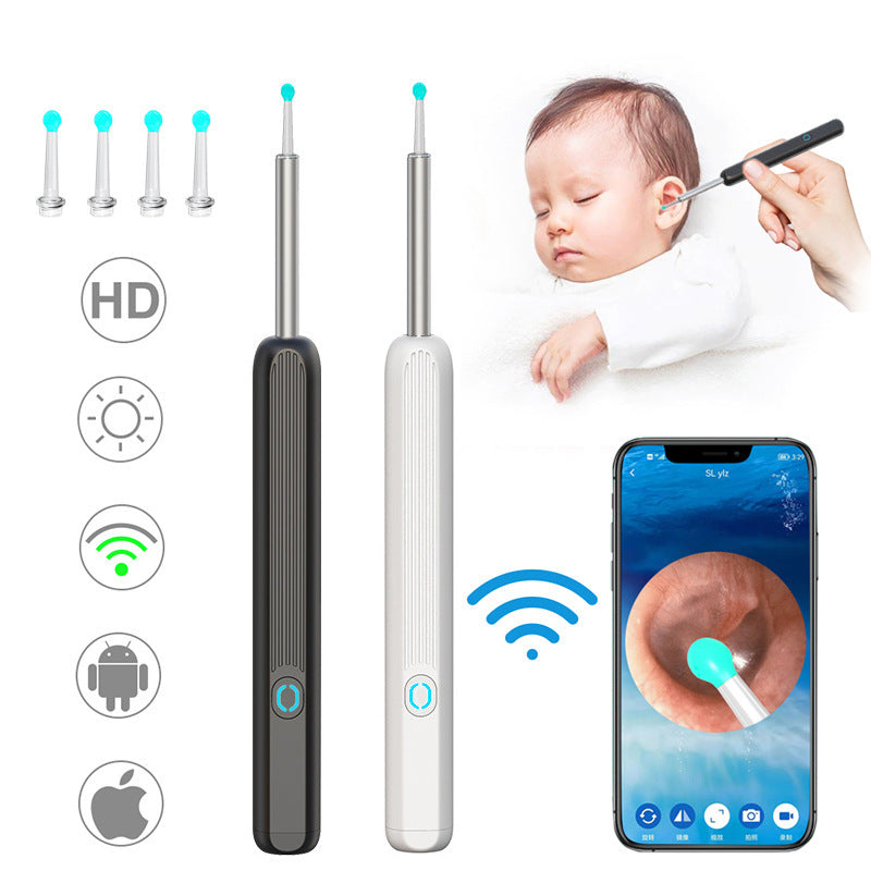 Digital Ear Wax Remover – Wireless LED Otoscope Kit