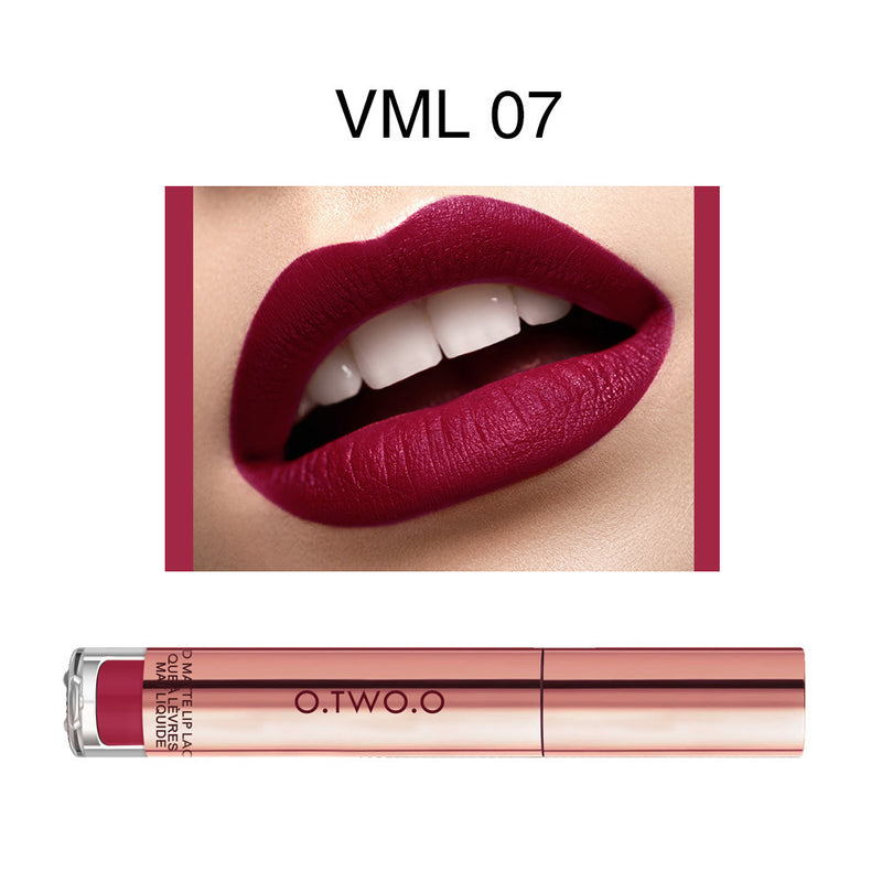 12-Color Long-Lasting Matte Lip Gloss