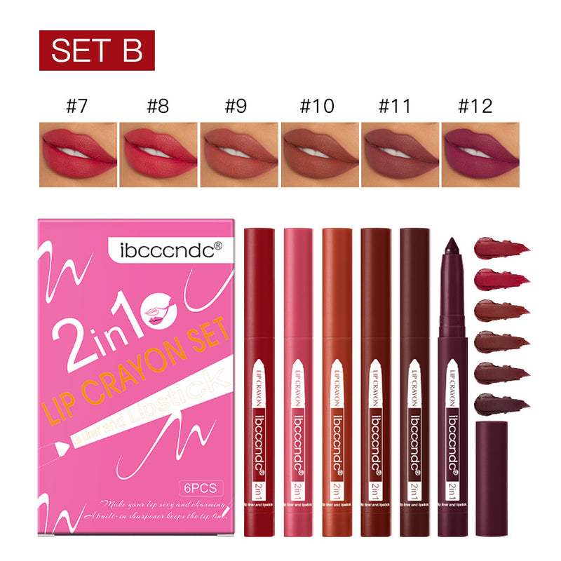 6-Piece Lip Liner Set – Effortless Precision and Color