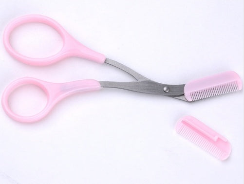 Eyebrow Grooming Scissors with Comb – Precise Hair Trimming & Shaping Tool