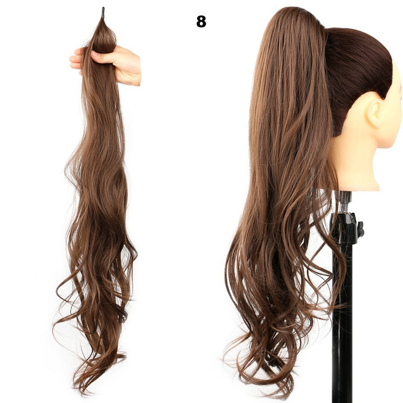 Glam Waves – Long Curly Ponytail Wig