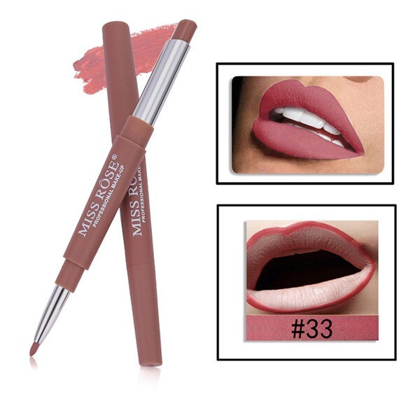 MISS ROSE 2-in-1 Lipstick & Lip Liner – Versatile Beauty for Professional Results