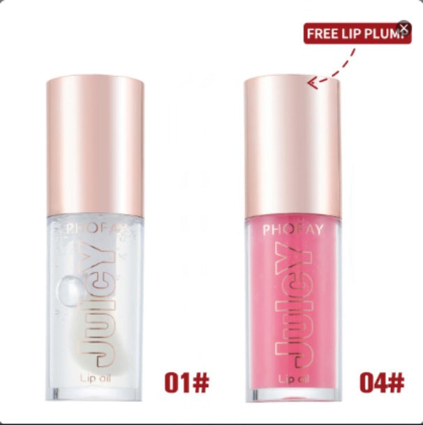 PHOFAY Juicy Lip Oil – Hydrating Shine, Non-Sticky Comfort