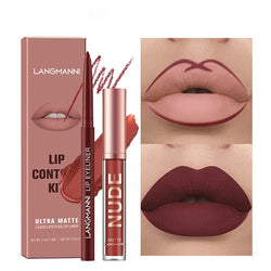 Langmanni Lip Liner-Lipstick Combination – Ultra Chic, Long-lasting Lips