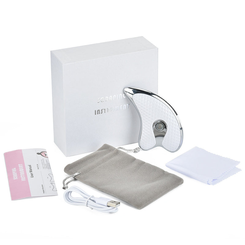 Rechargeable Vibrating Facial Massager & Scraping Tool