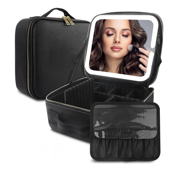 Luxury LED Cosmetic Case – Multifunctional Makeup Storage
