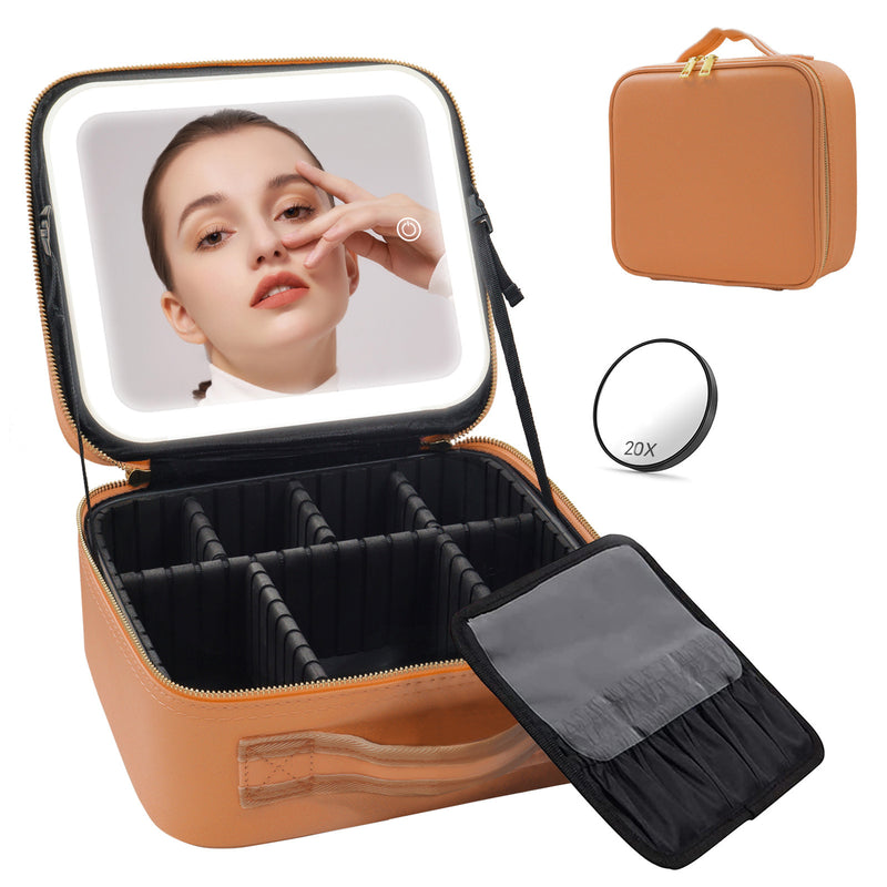 Luxury LED Cosmetic Case – Multifunctional Makeup Storage