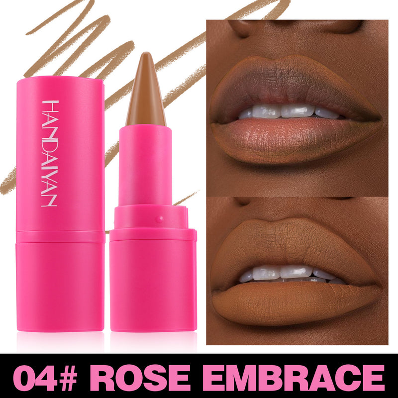 Chic Matte Lip Duo – 2-in-1 Lipstick & Liner, 8 Elegant Colors