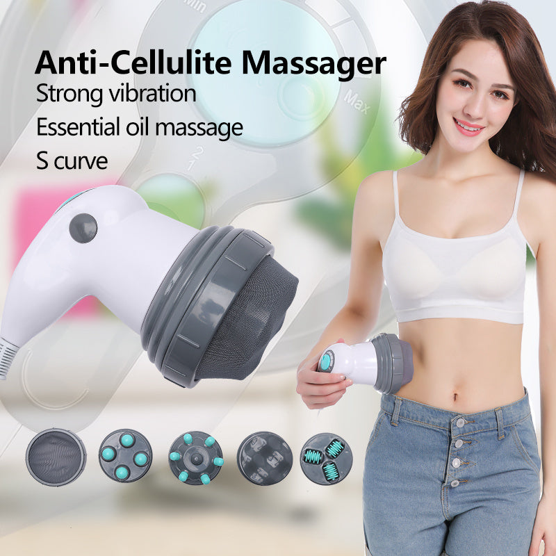 Anti-Cellulite Slimming Massager – Silent Vibration Roller for Weight Loss