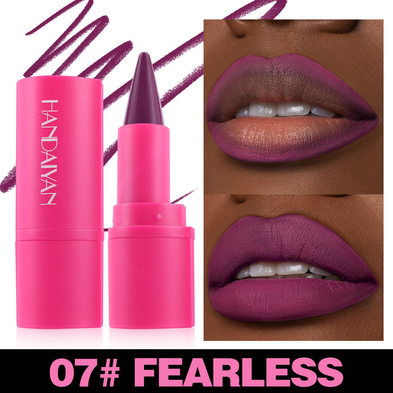 Chic Matte Lip Duo – 2-in-1 Lipstick & Liner, 8 Elegant Colors