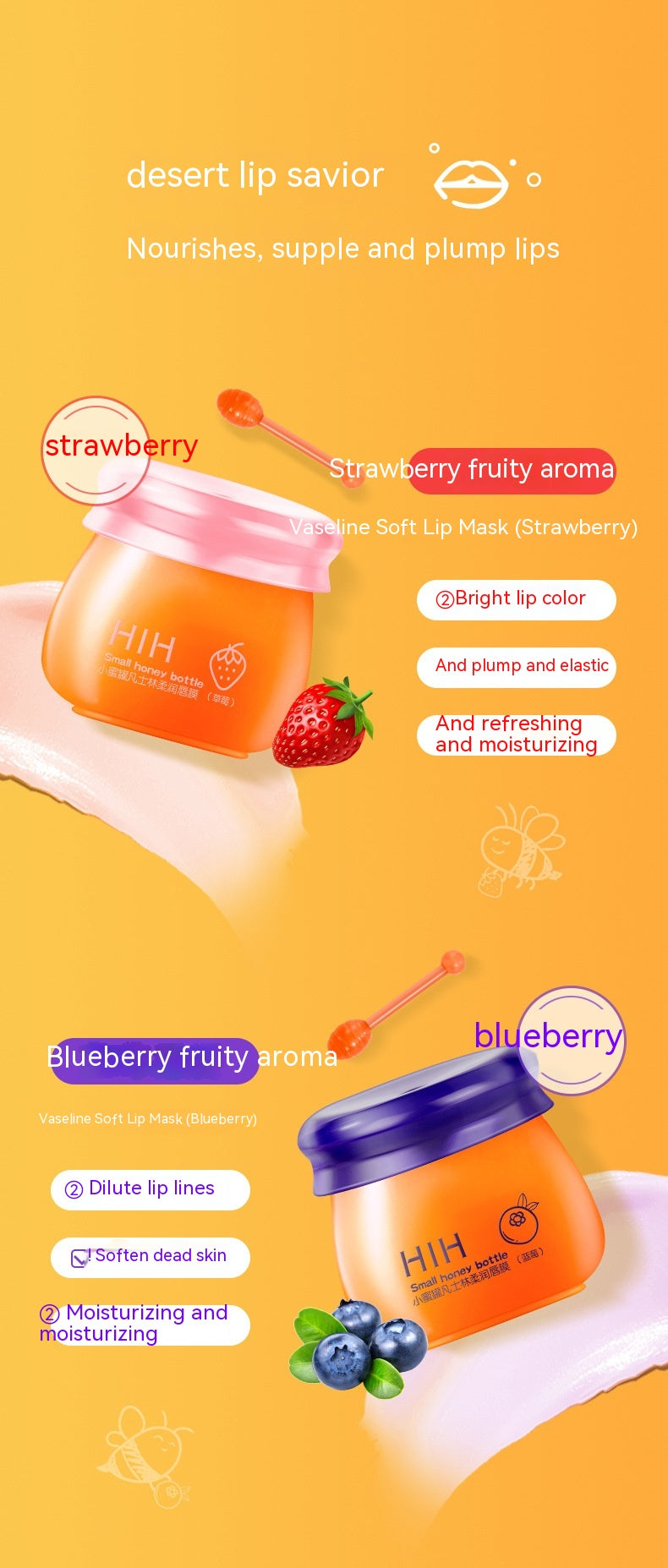 Fruity Bliss Lip Mask Set – 4 Hydrating Treatments