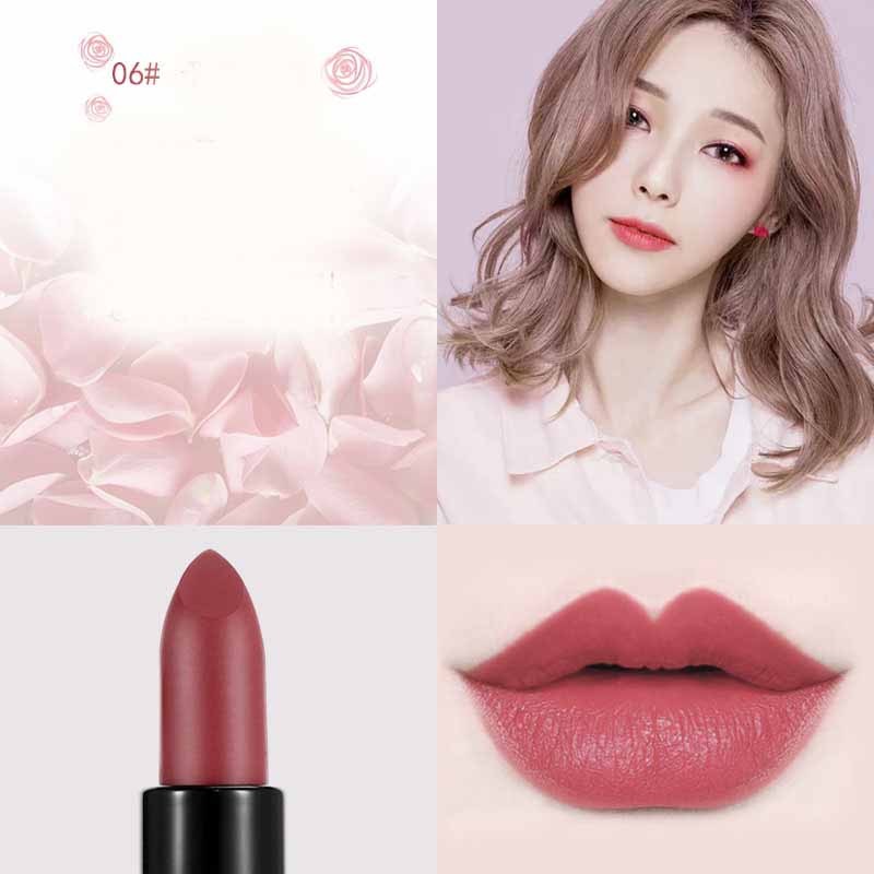 Velvet Caramel – Rich Red Brown Matte Lipstick