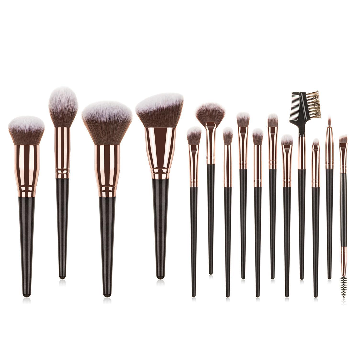 Luxury 15-Piece Makeup Brush Set – Face & Eye Perfection