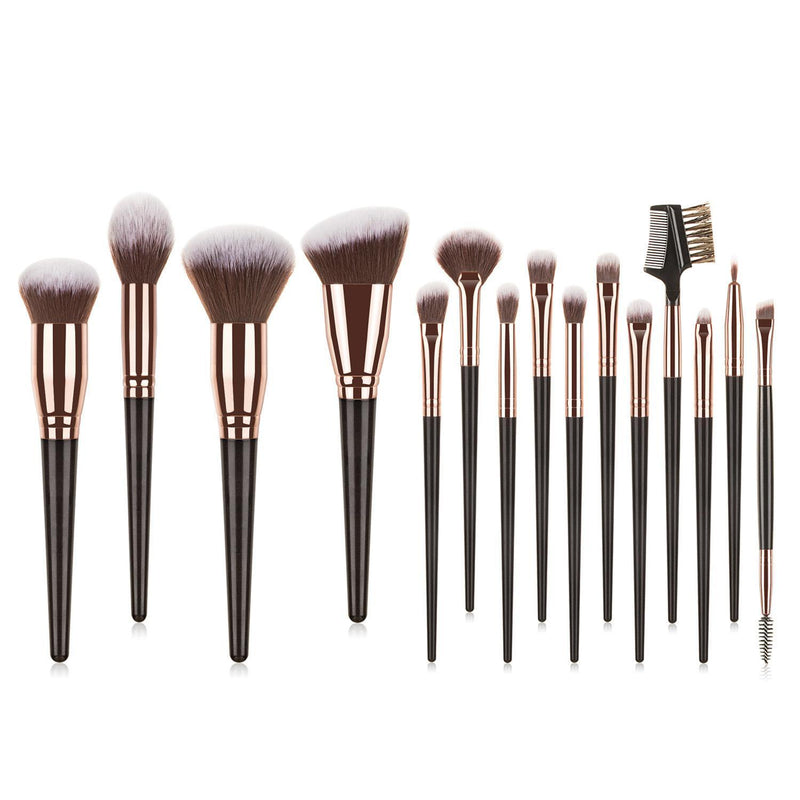 Luxury 15-Piece Makeup Brush Set – Face & Eye Perfection