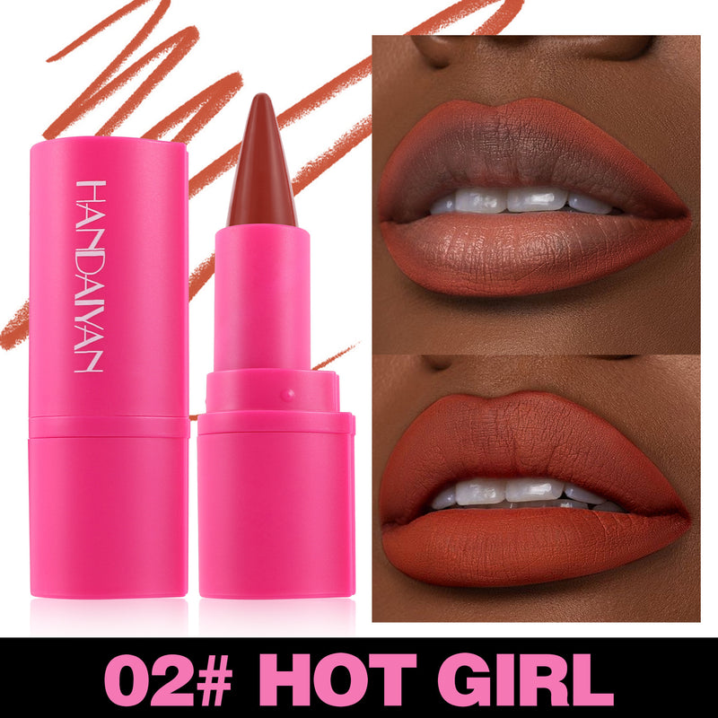 Chic Matte Lip Duo – 2-in-1 Lipstick & Liner, 8 Elegant Colors