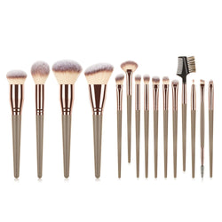 Luxury 15-Piece Makeup Brush Set – Face & Eye Perfection