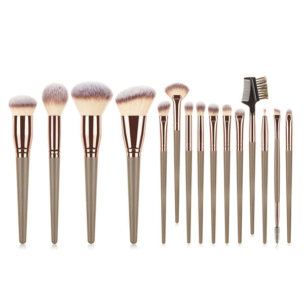 Luxury 15-Piece Makeup Brush Set – Face & Eye Perfection