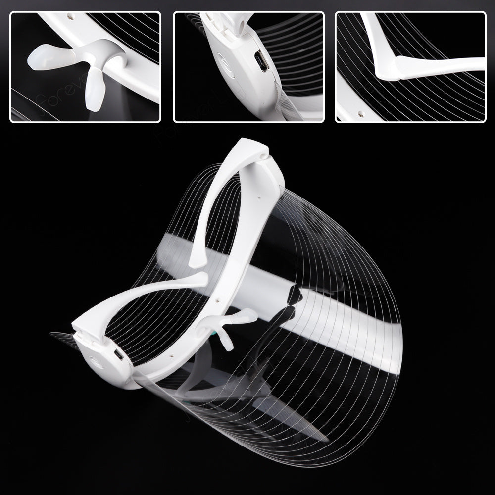 3 Color LED Light Therapy Face Mask