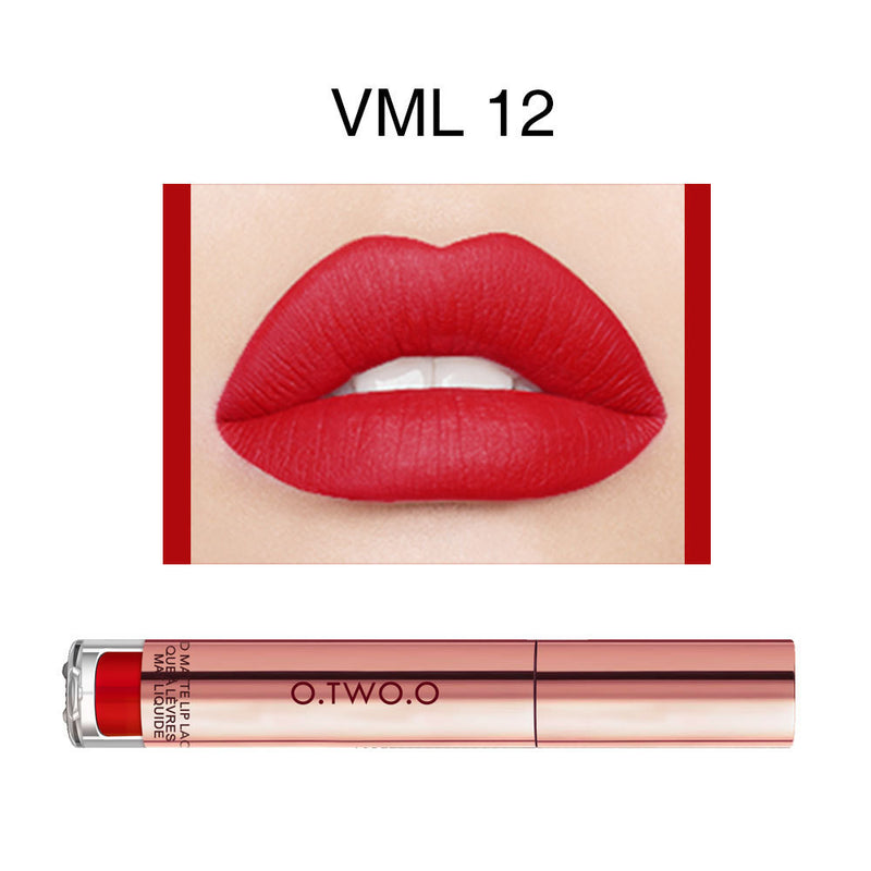 12-Color Long-Lasting Matte Lip Gloss