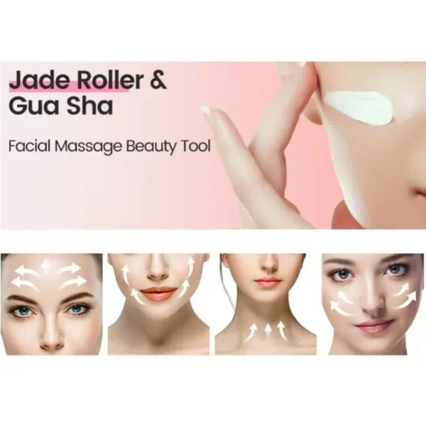 Luxury Jade Roller & Gua Sha Set – USA Only