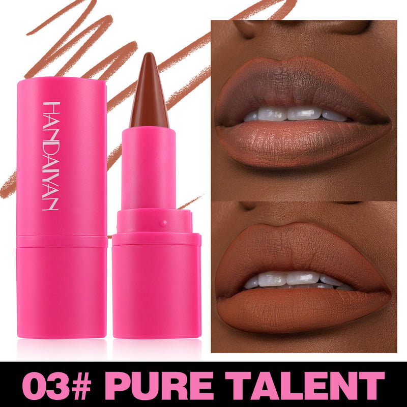Chic Matte Lip Duo – 2-in-1 Lipstick & Liner, 8 Elegant Colors
