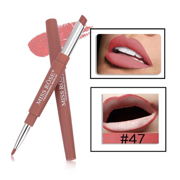 MISS ROSE 2-in-1 Lipstick & Lip Liner – Versatile Beauty for Professional Results