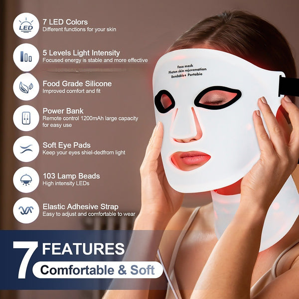 Silicone LED Facial Mask – Photon Rejuvenation