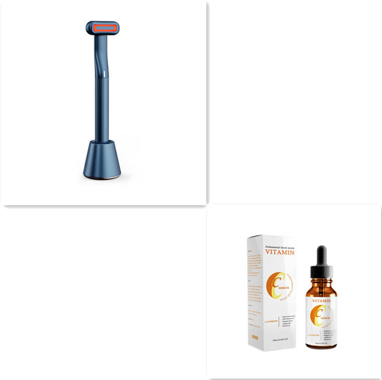 360° Rotary Facial & Eye Therapy Set – Red Light & Microcurrent