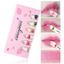 Emaymei Set of 6 Transparent Color-Changing Jelly Lipsticks