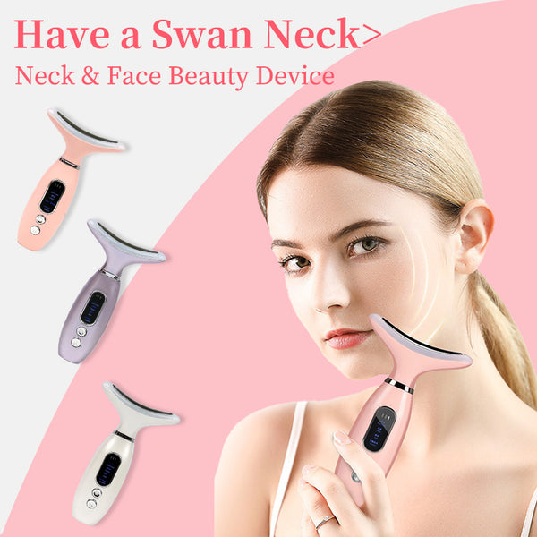 LED Neck & Face Lift Massager – Skin Tightening & Anti-Aging Device