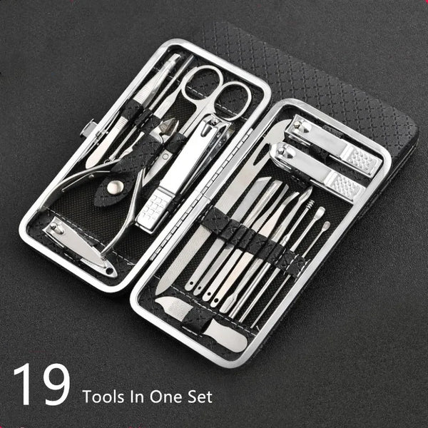 19 in 1 Stainless Steel Manicure set