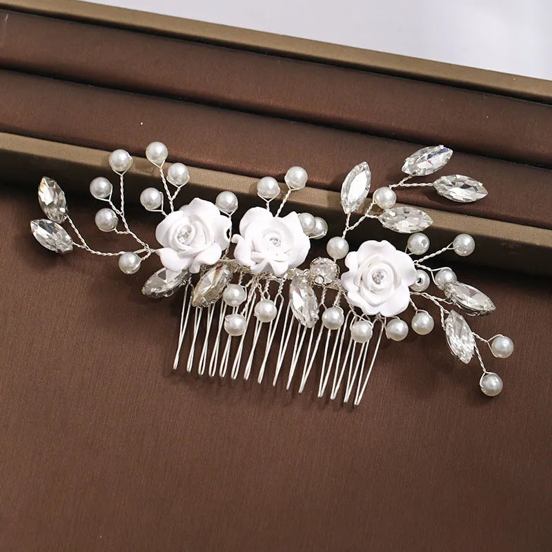 Trendy Handmade Tiara Wedding Hair Comb