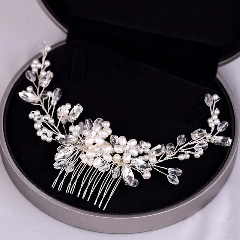 Trendy Handmade Tiara Wedding Hair Comb