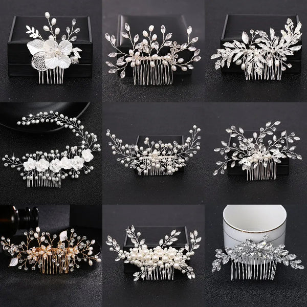 Trendy Handmade Tiara Wedding Hair Comb