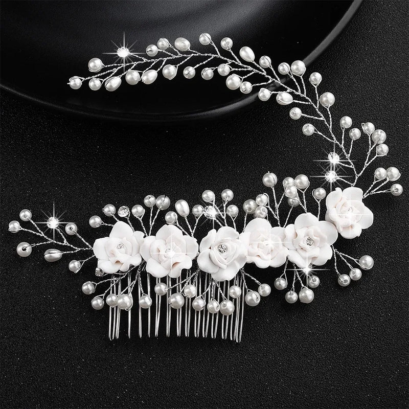 Trendy Handmade Tiara Wedding Hair Comb