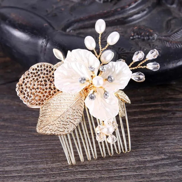 Trendy Handmade Tiara Wedding Hair Comb