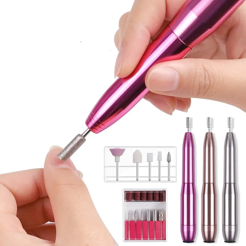 Professional Strong Electric Nail Drill Machine Set