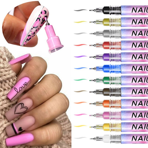 Nail Art Drawing Graffiti Pen Gel