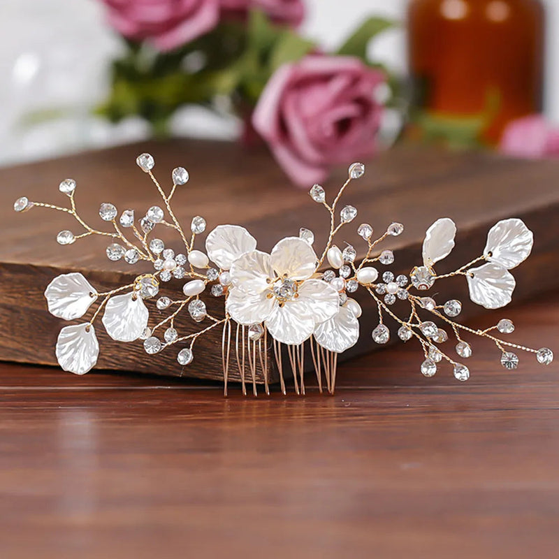 Trendy Handmade Tiara Wedding Hair Comb