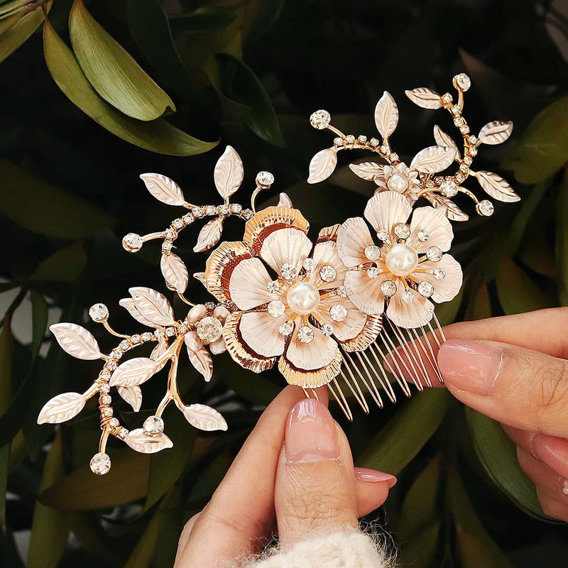 Trendy Handmade Tiara Wedding Hair Comb