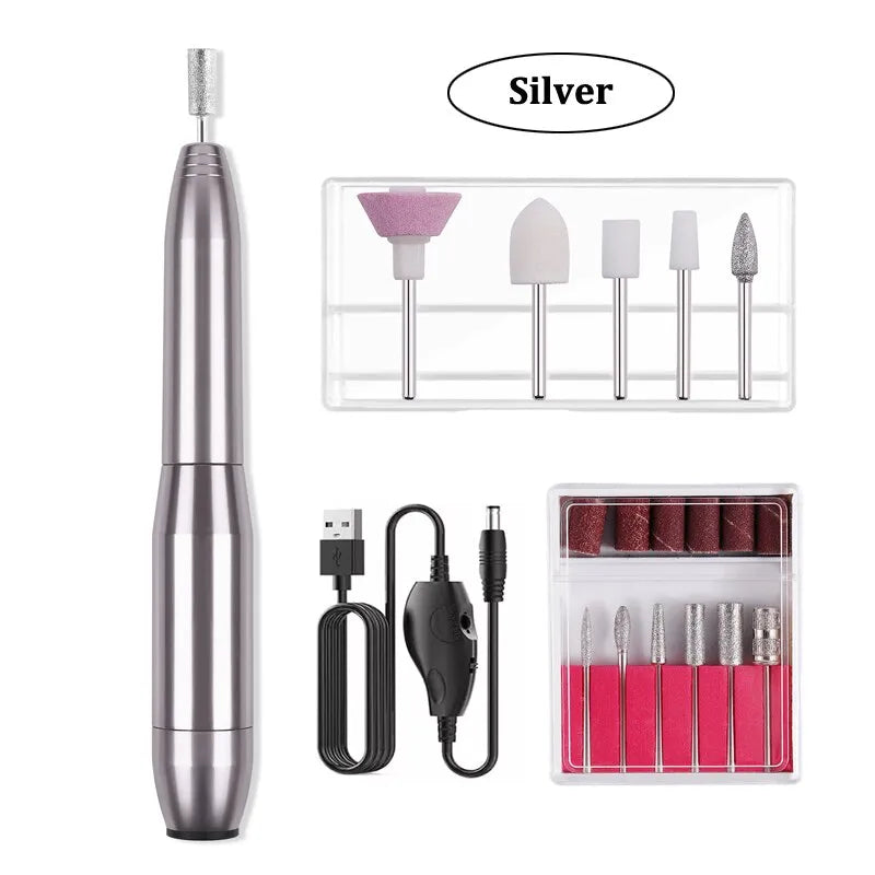 Professional Strong Electric Nail Drill Machine Set