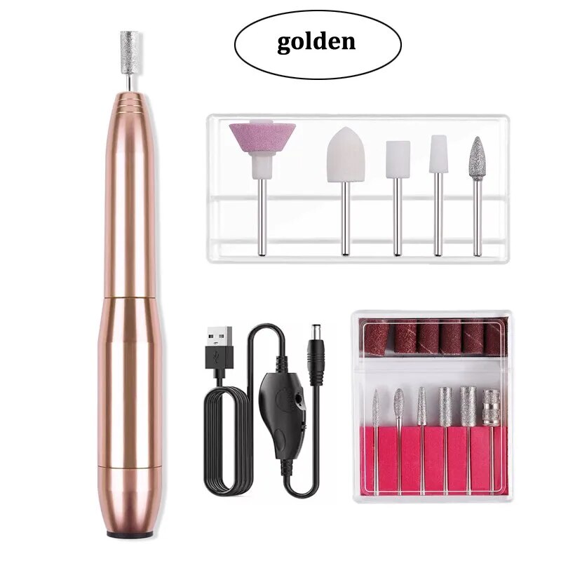 Professional Strong Electric Nail Drill Machine Set