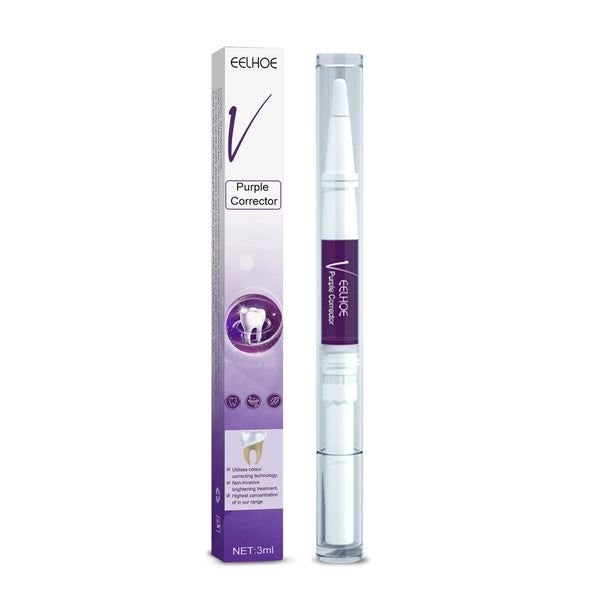 Purple Color Pen Corrector Teeth White Brightening