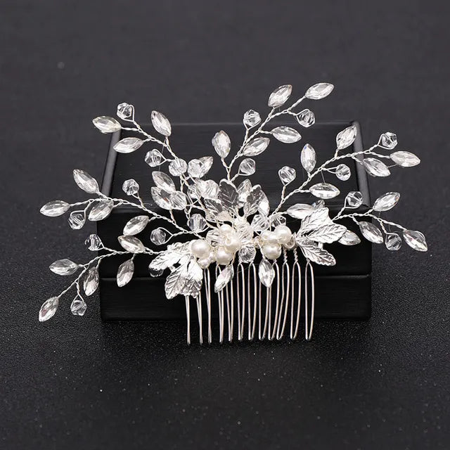 Trendy Handmade Tiara Wedding Hair Comb