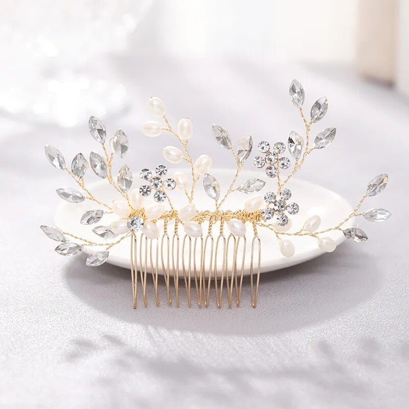 Trendy Handmade Tiara Wedding Hair Comb